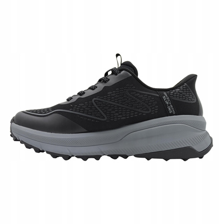 Buty sportowe męskie czarne wsuwane wygodne skechers 237685/bkmt 