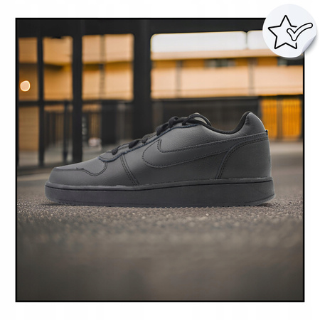 BUTY SPORTOWE MĘSKIE CZARNE WYGODNE SKÓRA NIKE EBERNON AQ1775 003 r. 44,5