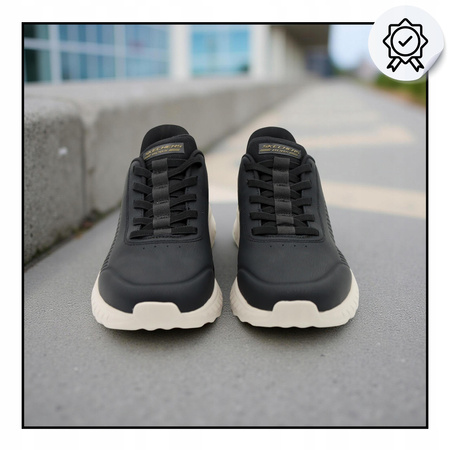 Buty męskie skechers 118305/blk wygodne lekkie wsuwane na co dzień 