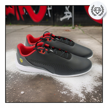MĘSKIE BUTY SPORTOWE WYGODNE CZARNE PUMA FERRARI 307193 04 r. 44,5