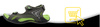 Sandały Damskie Młodzieżowe Wygodne Lekkie DK 3431 GREY/LT.GREEN