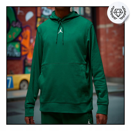 Bluza Męska Wygodna Ciepła Zielona Z Kapturem NIKE JORDAN CV8437 341 R. XS