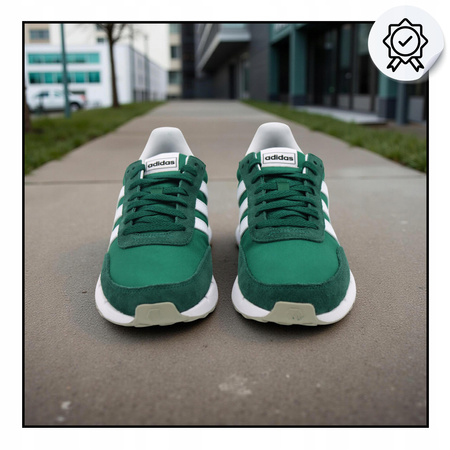 Buty męskie sportowe wygodne zielone sneakersy adidas run H00354