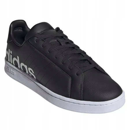 Buty Trampki Czarne Skóra Wygodne Męskie ADIDAS GRAND COURT