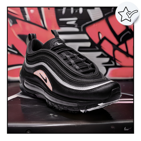 Nike buty damskie, wygodne, czarne NIKE AIR MAX 97 GS DZ5636 001 