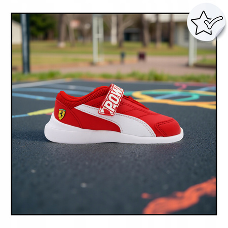 Buty Dziecięce Sportowe Wygodne PUMA SF KARD CAT III V INF Czerwone
