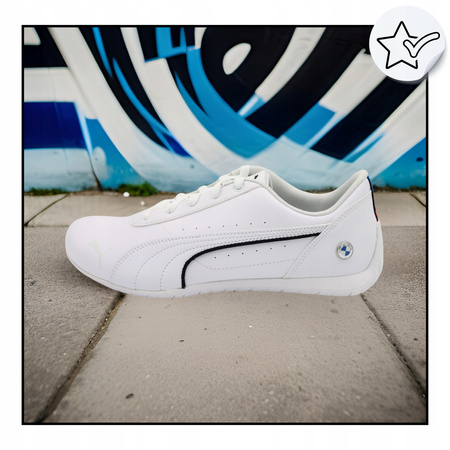 MĘSKIE BUTY SPORTOWE BIAŁE PUMA BMW MMS NEO CAT 307309 06 r. 44,5