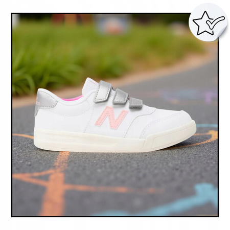 Buty Dziecięce Sportowe Do Szkoły Wygodne Lekkie Białe NEW BALANCE