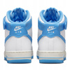 Buty Młodzieżowe Wysokie Wygodne Skóra Białe Rzep NIKE AIR FORCE 