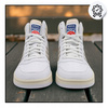 Buty Sneakersy Wysokie Białe Skóra Skórzane Wygodne ADIDAS HOOPS