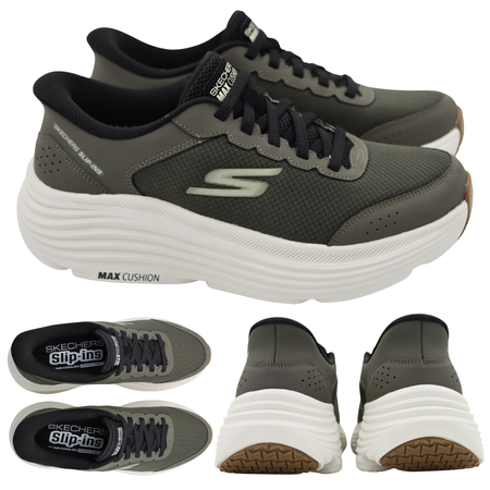 Buty sportowe męskie skechers 220610/olbk lekkie wsuwane na co dzień