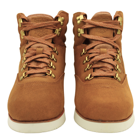 Buty Sneakersy Wysokie Damskie Na Zimę Wygodne Skórzane REEBOK