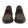 Buty męskie skórzane skechers brązowe wygodne wsuwane 205046/choc