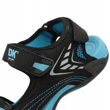 Sandały Damskie Lekkie Wygodne Przewiewne Na Lato DK 3431 BLK/BLUE