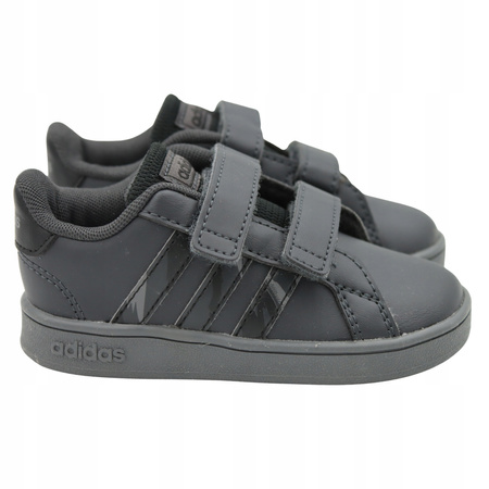 Buty dziecięce czarne adidas Grand Court GW6233