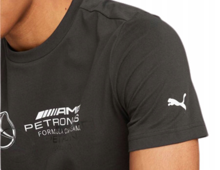 KOSZULKA MĘSKA CZARNA PUMA MAPF1 LOGO 538482 01 r. L