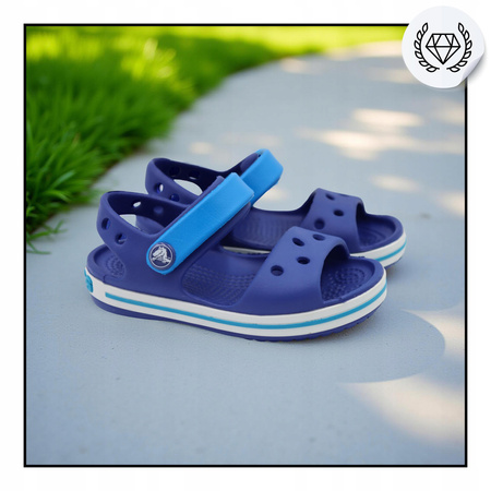 Sandałki dziecięce granat lekkie wygodne crocs crocband 12856 4bx 