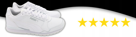 BUTY SPORTOWE MĘSKIE BIAŁE WYGODNE PUMA ST RUNNER 384855 10 r. 44,5