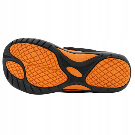 Sandały Damskie Młodzieżowe Lekkie Wygodne DK 3431 BLK/ORANGE