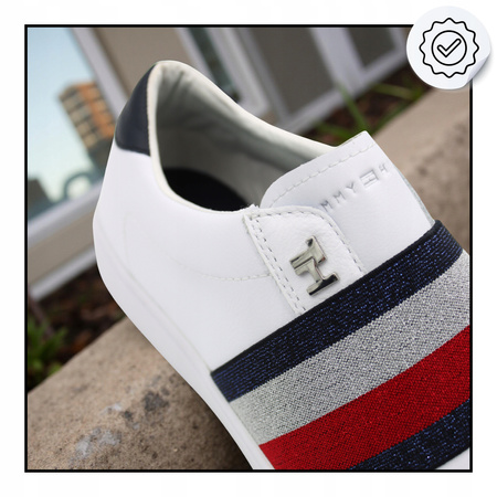 Buty Sneakersy Wygodne Lekkie Białe TOMMY HILFIGER