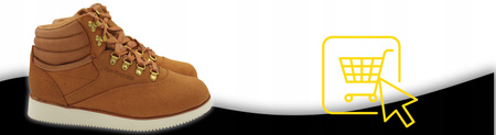 Buty Sneakersy Wysokie Damskie Na Zimę Wygodne Skórzane REEBOK