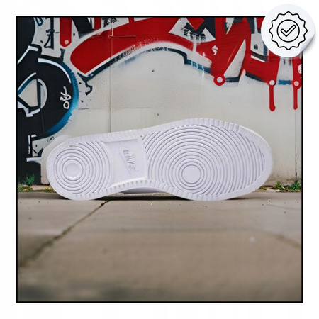 Buty Damskie Wysokie Skórzane Wygodne Białe NIKE WMNS EBERNON MID 