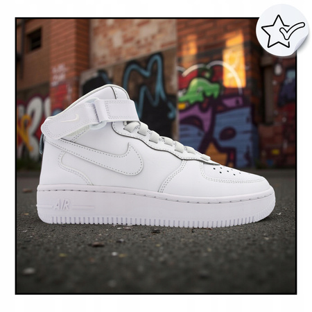 BUTY SPORTOWE DAMSKIE BIAŁE SNEAKERSY NIKE AIR FORCE 1 FN1193 111 r. 38,5
