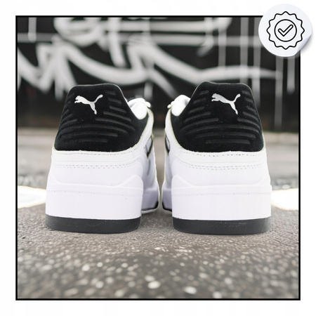 Buty Męskie Białe Wygodne Skórzane Skóra Niskie PUMA SLIPSTREAM