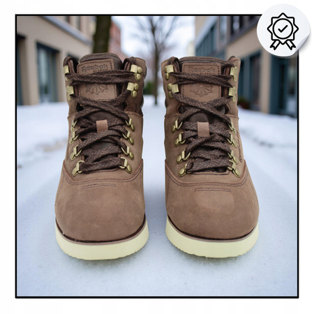 Buty Wysokie Wygodne Na Zimę Sneakersy Damskie Skóra REEBOK V48525
