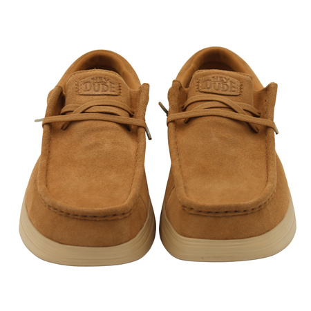 BUTY MĘSKIE LEKKIE MOKASYNY ZAMSZOWE HEYDUDE WALLY COMF SUEDE 419752IW