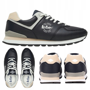 Buty Sneakersy Męskie Wygodne Lekkie Skórzane LEE COOPER