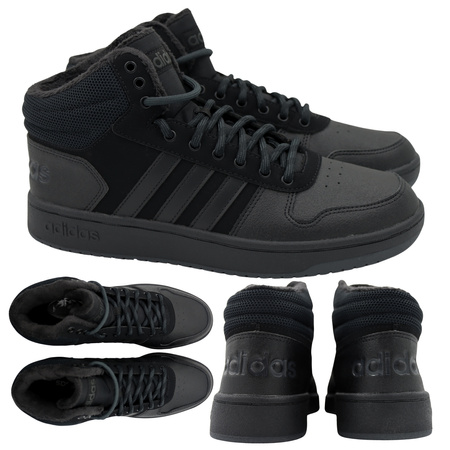 Buty męskie sportowe wysokie ocieplane Adidas Hoops 2.0 Mid B44621 R.45 1/3