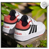 Buty Dziecięce Sneakersy Sportowe Białe Trampki Skóra ADIDAS HOOPS