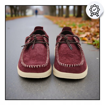 BUTY MĘSKIE LEKKIE MOKASYNY ZAMSZOWE HEYDUDE NXT MOC 43772 5CE 