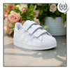 BUTY SPORTOWE DZIECIĘCE BIAŁE WYGODNE NA RZEP ADIDAS SUPERSTAR FV3655 