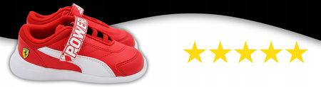 Buty Dziecięce Sportowe Wygodne PUMA SF KARD CAT III V INF Czerwone
