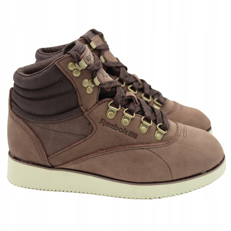 Buty Wysokie Wygodne Na Zimę Sneakersy Damskie Skóra REEBOK V48525