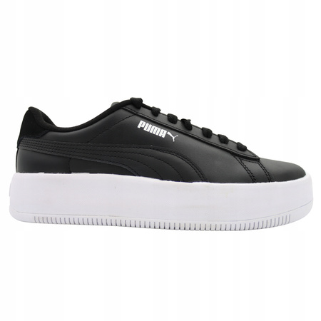 Buty damskie PUMA LILY PLATFORM Sneakersy sportowe czarne skóra 