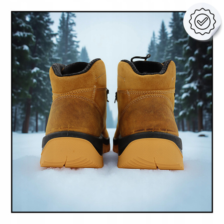 4f BUTY MĘSKIE WYGODNE TREKKINGOWE WYSOKIE NA JESIEŃ ZIMĘ OBMH258 83S