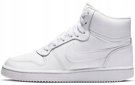 Buty Damskie Wysokie Skórzane Wygodne Białe NIKE WMNS EBERNON MID 