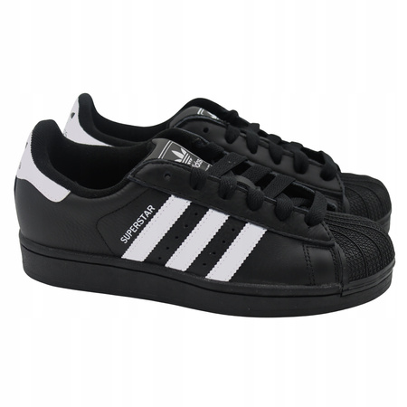 BUTY SPORTOWE DAMSKIE SKÓRA CZARNE SNEAKERSY ADIDAS SUPERSTAR JI0079