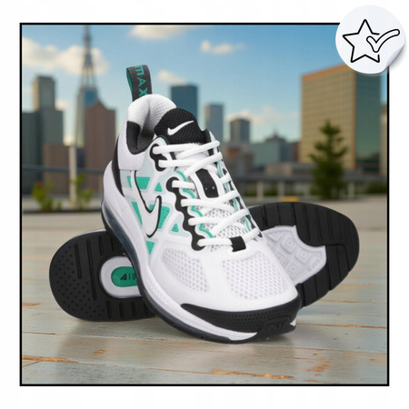 Buty sportowe męskie białe NIKE AIR MAX GENOME wygodne 