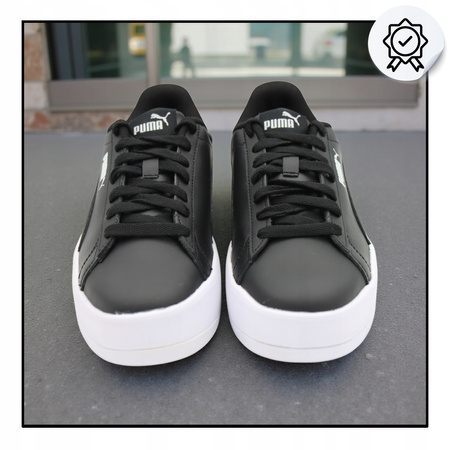 Buty damskie PUMA LILY PLATFORM Sneakersy sportowe czarne skóra 