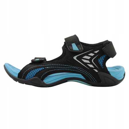 Sandały Damskie Lekkie Wygodne Przewiewne Na Lato DK 3431 BLK/BLUE