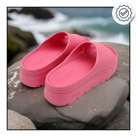 KLAPKI DAMSKIE NA BASEN NA PLAŻE PUMA MAYZE STACK INJEX 389454 08 
