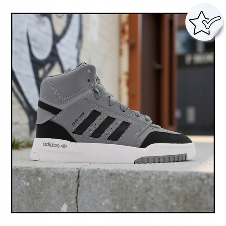 Buty Młodzieżowe ADIDAS DROP STEP J GY7328 za Kostkę Sznurowane 
