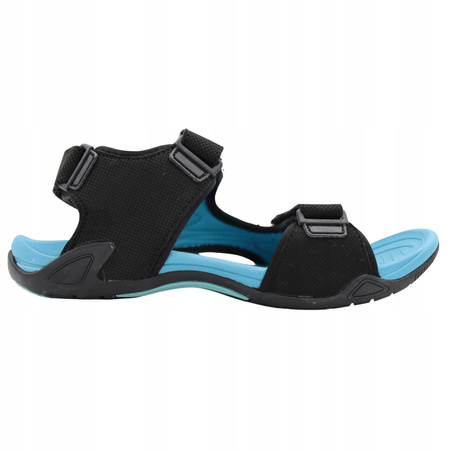 Sandały Damskie Lekkie Wygodne Przewiewne Na Lato DK 3431 BLK/BLUE