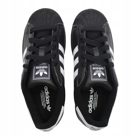 BUTY SPORTOWE DAMSKIE SKÓRA CZARNE SNEAKERSY ADIDAS SUPERSTAR JI0079