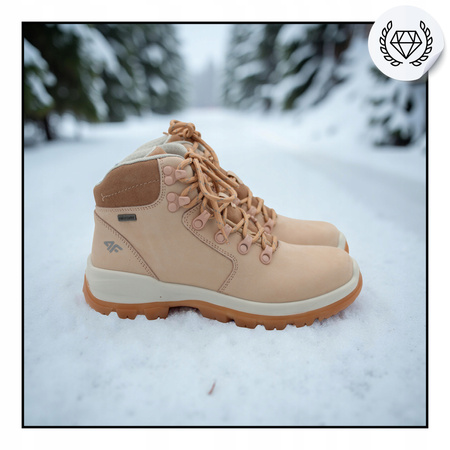 4f BUTY DAMSKIE WYGODNE TREKKINGOWE NA JESIEŃ ZIMĘ OBDH253 560