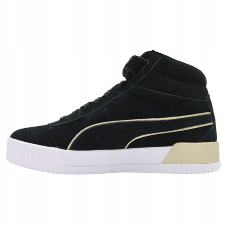 Buty Damskie PUMA CARINA Czarne Wysokie Wygodne Rzep 